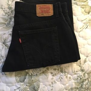 Levis 515 Bootcut Black Jeans 10 L